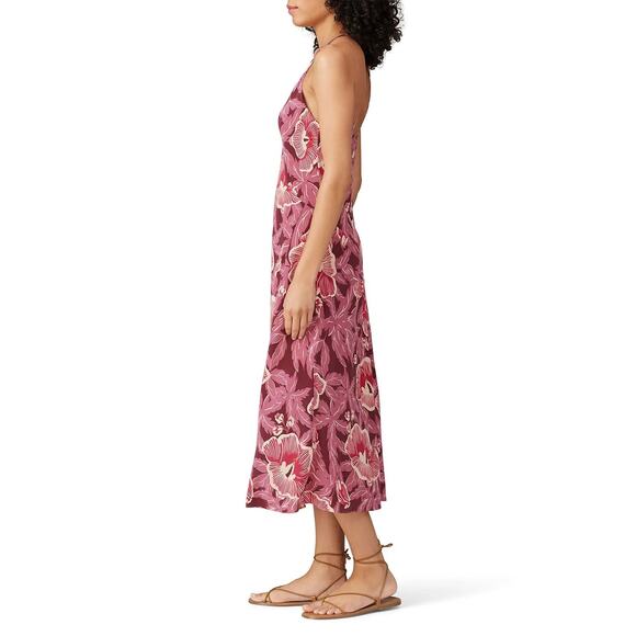 Equipment Limited Edition Allianna Floral Print Silk Dress Hawaiian Retro Midi - Picture 5 of 8
